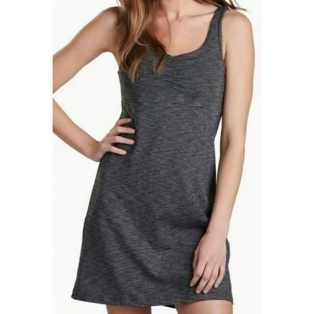 Kuhl Size Small Harmony Tank Dress Gray Heather Mini V Neck Pullover Sleeveless